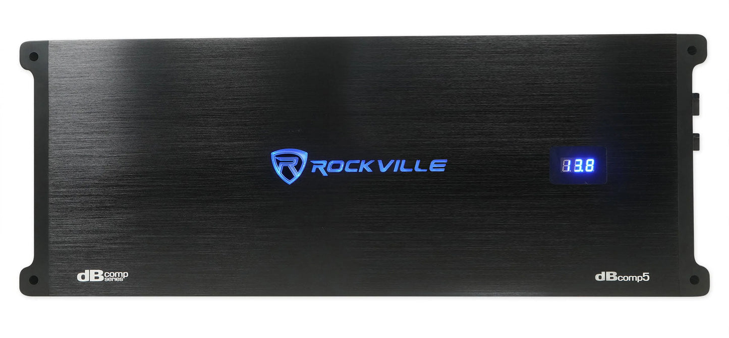 (2) Rockville Destroyer 12D1 12" Competition Car Subwoofers+Box+Mono Amplifier