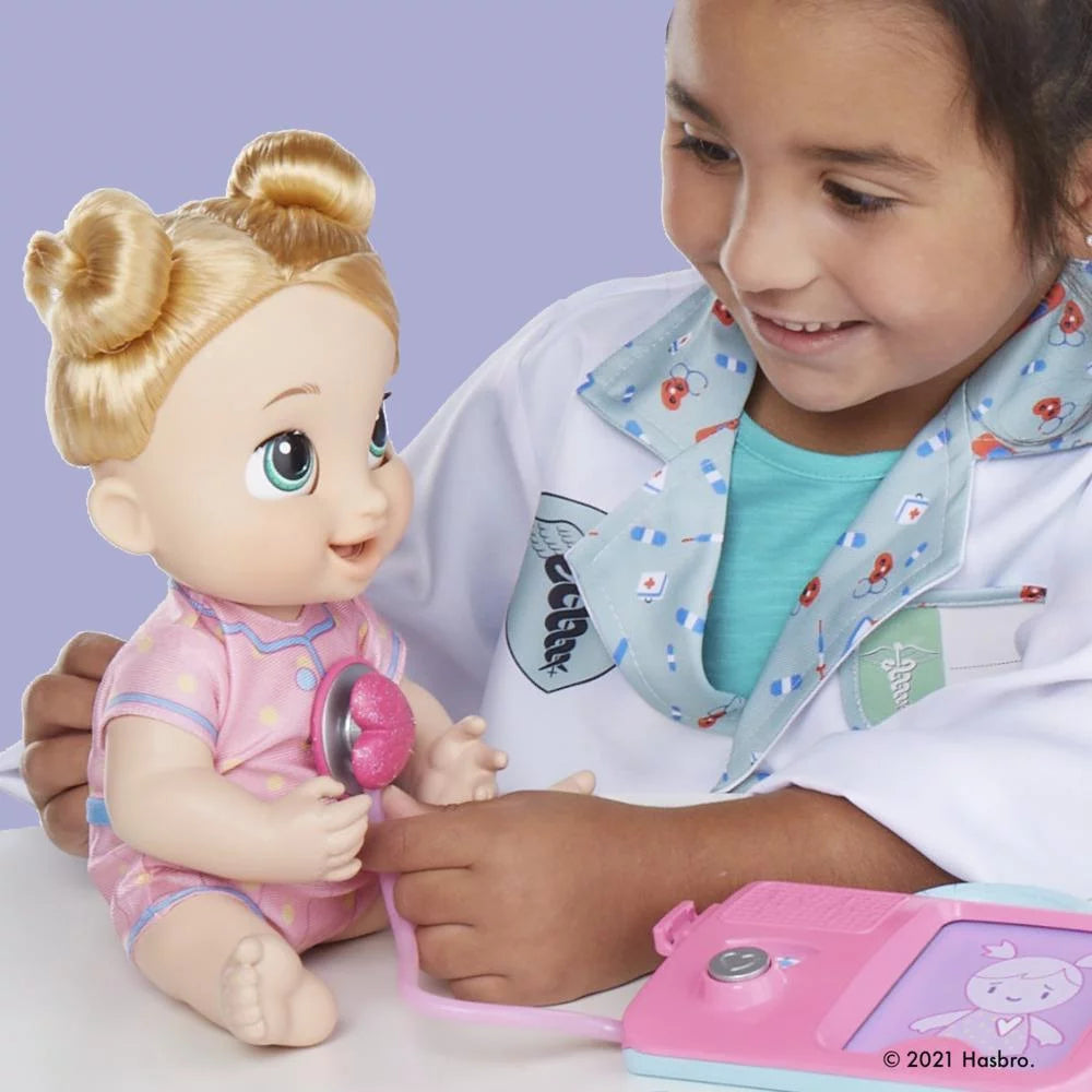 Baby Alive Lulu Achoo Doll with Blonde Hair, Doctor Play Toy