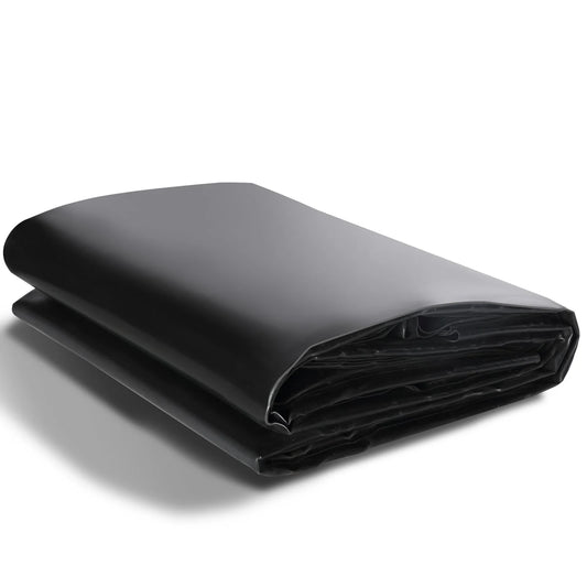 VEVOR EPDM Pond Liner, 20 x 25 ft, 45 Mil Thick, Black, Flexible Underlayment for Koi Ponds, Waterfalls, and Fountains