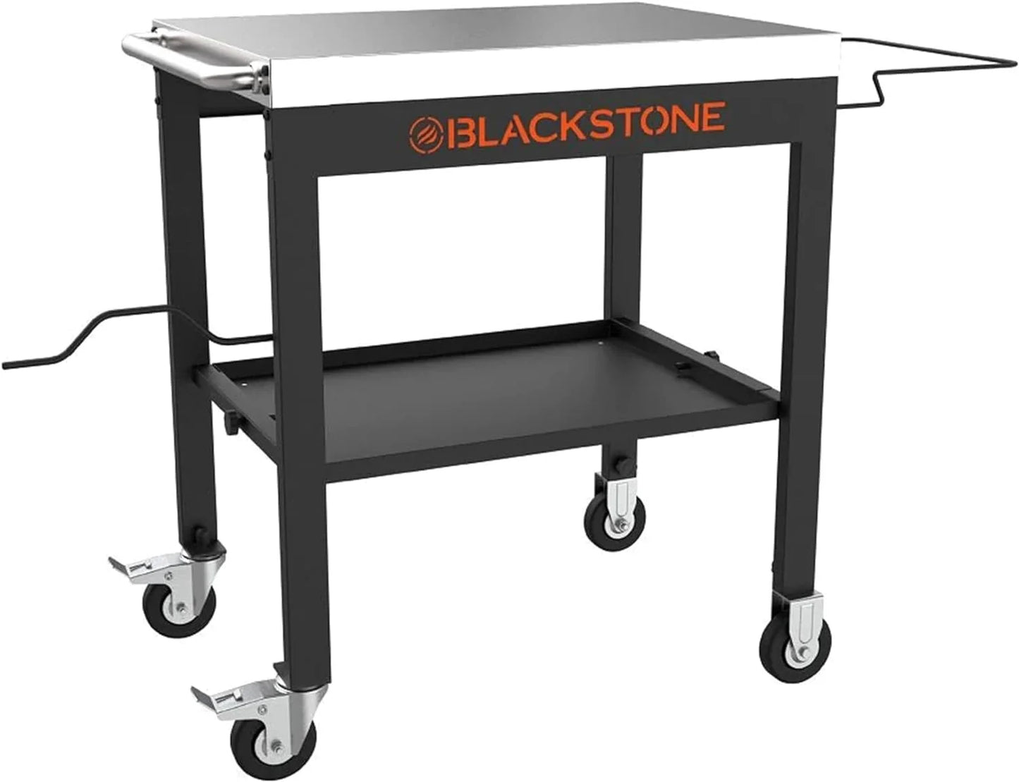 22 Inch Blackstone Griddle with Lid, Nonstick On The Go Tabletop Gas Griddle Outdoor Grill Combo with Blackstone Portable Prep Table, Blackstone Accessories, Seasoning and Wholesalehome Gloves & Cloth